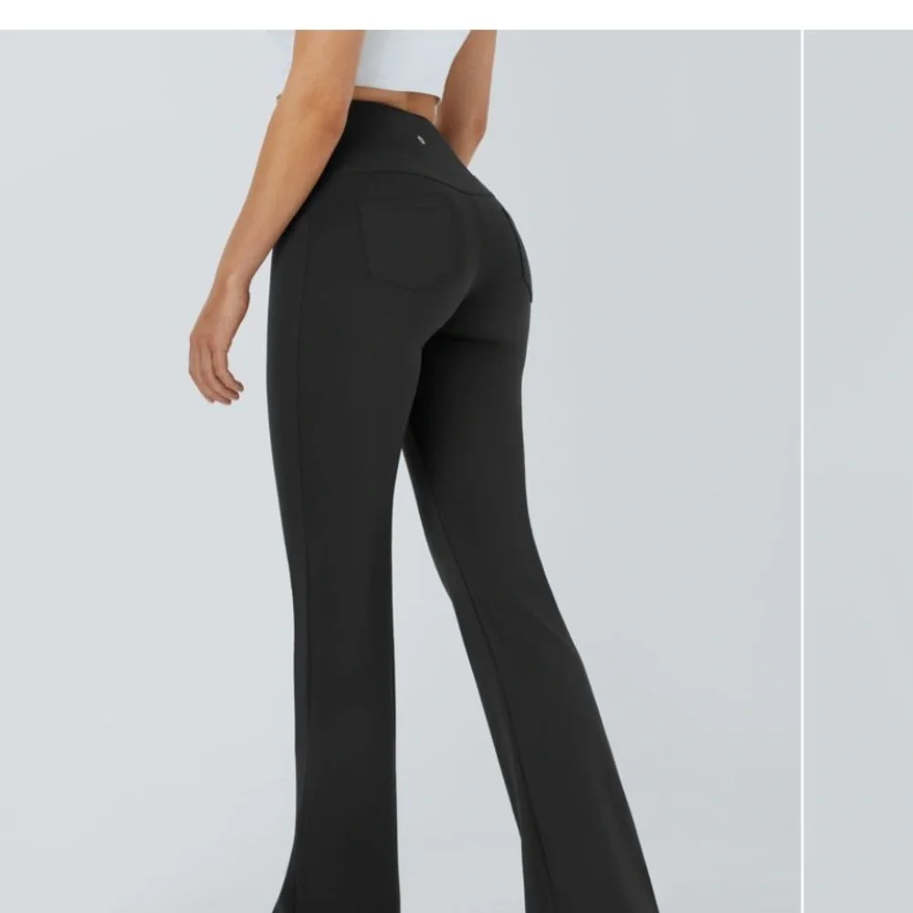 Women's Black Flared Pants - Picture 1 of 1